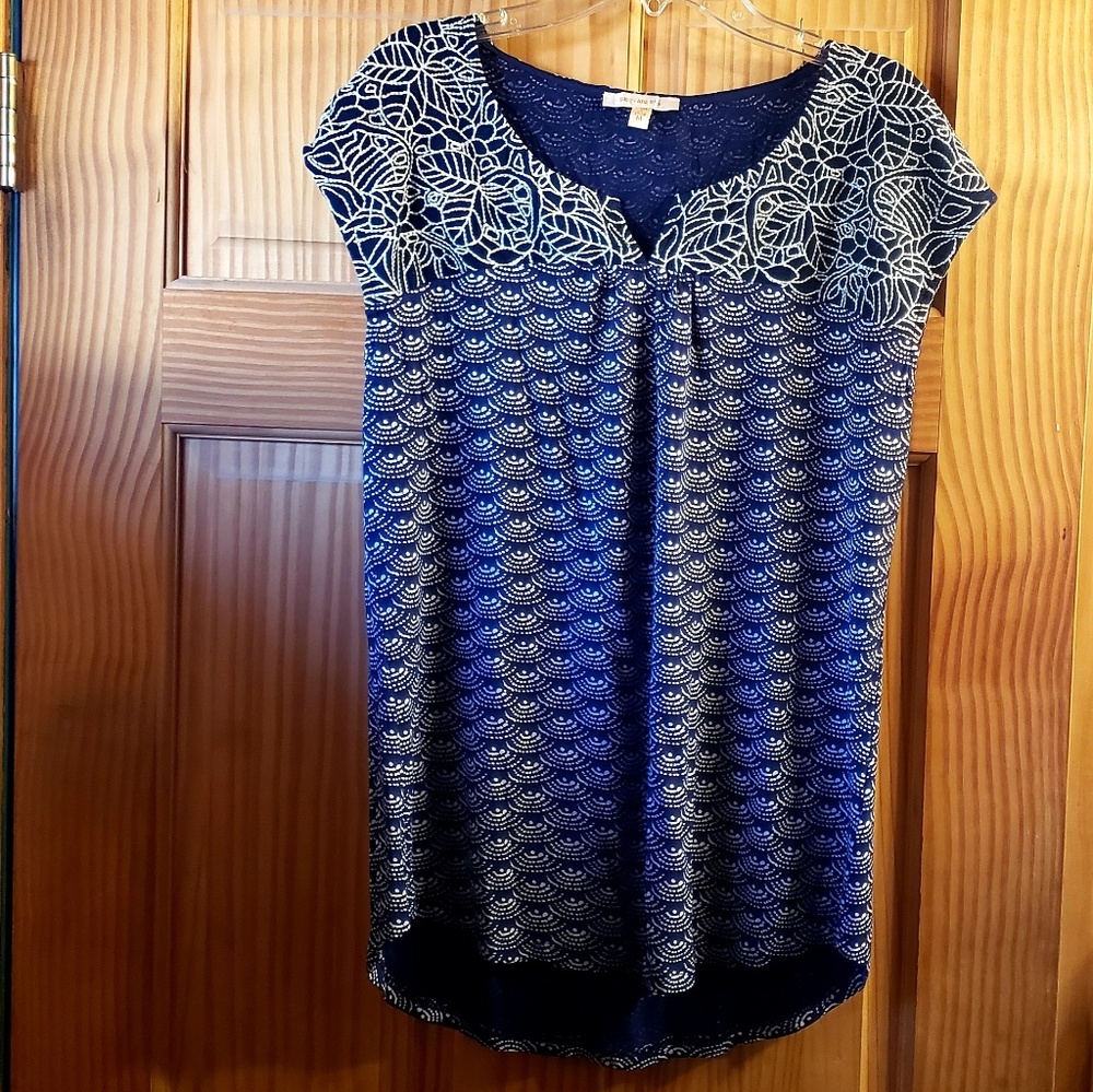 Skies are Blue embroidered top